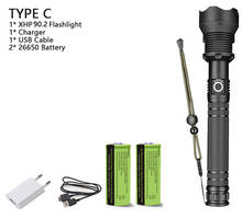 50000 lumens XLamp xhp70.2 most powerful led flashlight usb Zoom torch xhp70 xhp50 18650 26650 Rechargeable battery flashlight 2024 - buy cheap