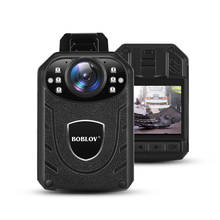 Boblov polícia câmera kj21 64g hd1296p wearable corpo cam guarda de segurança mini comcorders visão noturna dvr gravador politie kamera 2024 - compre barato