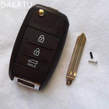 DAKATU-Reemplazo de 3 botones para mando de coche, carcasa de llave remota, plegable, para Kia K2, K3, K5, Carens, Cerato, Forte 2024 - compra barato