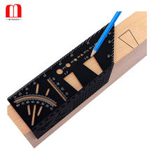 Aluminum Alloy Gauge Ruler 3D Mitre Angle Measuring Square Measure Tool 45 Degree and 90 Degree With Laser Scale 2024 - buy cheap