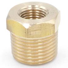 3/8" BSPT Male x 1/8" NPT Female Reducing Bushing Brass Pipe Fitting Connector Adapter Air Gas Fuel Water 2024 - buy cheap