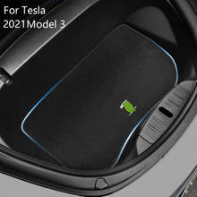 Car Front Trunk Mat Dustproof Mat Waterproof Pads Flannel Upholstered Mat For 2021 Tesla Model 3 Front Box 1618156-00-A 2024 - buy cheap