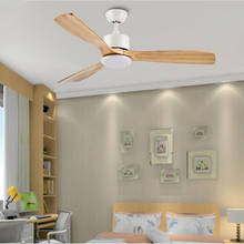 frequence DC vintage wooden ceiling fan industrial ventilator with no light Remete control decorative blower wood retro fans 2024 - buy cheap