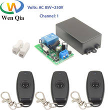 Wenqia Smart Switch 433MHz RF Remote Control AC 85-220V 10A 2200W  Controller Relay Receiver and Transmitter for LED/Light 2024 - buy cheap