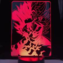 Black Clover Asta Light for Kids Bedroom Decor Night Light Birthday Gift Manga Gadget 3d Lamp Anime Dropshipping Lights 2024 - buy cheap