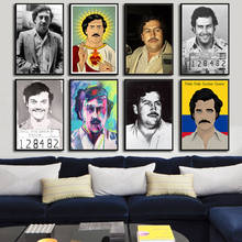G240 Art Decor Pablo Escobar Hot Retor Wall Art Canvas Painting Silk Poster Home Decoration 2024 - buy cheap