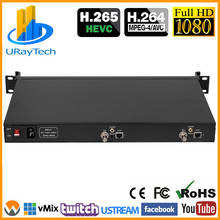 1U Rack 2 Channels HD-SDI IP Video Encoder HD 3G SDI To RTSP RTMP HLS RTMPS UDP ONVIF H.264 H.265 Encoder Transmitter 2024 - buy cheap