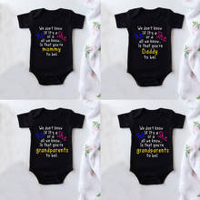 2021 Summer Fashion Short Sleeves Infant Baby Bodysuit Cotton Soft Sleepwear Toddler Kids Tops Newborn Onesie Father's Day Gift 2024 - buy cheap