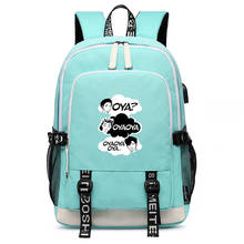 High Quality Anime School Bags Haikyuu VBC Bookbag Oxford Travel Backpack Girls Hinata Shoyo Pink Schoolbag USB Laptop Bagpack 2024 - buy cheap