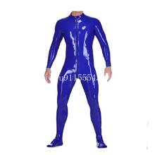 Sexy Hot Sale Handmade Latex Catsuit with Socks Tight Bodysuit with Front zipper Bodysuit for Men 2024 - buy cheap