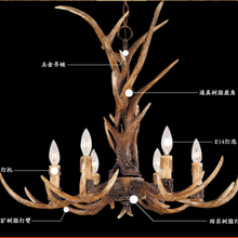 Европа 8 ламп свеча каучуковый Рог люстра американская Ретро рог оленя люстры домашний Декор лампа светильник E14 110-240 В 2024 - купить недорого