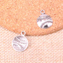 102pcs baseball Charms Zinc alloy Pendant For necklace,earring bracelet jewelry DIY handmade 15*15mm 2024 - buy cheap