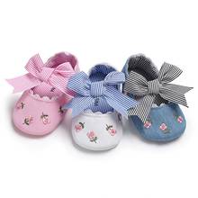 Baby Shoes Flowers Fashion Baby Girl Shoes Bow Flowers Embroidery Baby Girl Shoes First Walkers Cotton Casual Newborn Prewalker 2024 - buy cheap