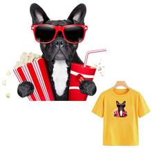 Leisure Dog Stickers Patch New Design Clothes Decoration Diy Accessory Washable Print On T-Shirt Fabric Patches Transfers 2024 - buy cheap