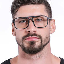 SO&EI Fashion Square Double Bridge Women Glasses Frame Clear Lens Eyewear Vintage Men Optical Prescription Eyeglasses Frame 2024 - buy cheap