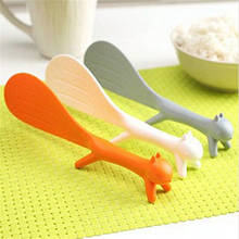 1Pcs Creative Squirrel No Sticky Cookware Rice Spoon High Quality Wheat Straw Upright Plastic Rice Spoon Kitchen Accessories 2024 - buy cheap