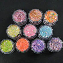 50g Holographic Glitter Sequins Chunky Mixed Size Sparkly Gradient Flakes DIY Slices Manicure Eye/Face Mermaid Tears Glitter &*& 2024 - купить недорого