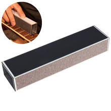 Durable 5.1 x 3.8 x 2.5cm Guitar Neck Fret Leveling Sanding Aluminum Beam Luthier Tool With Self-adhesive Sandpaper 2024 - buy cheap
