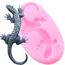 3D Lizard Silicone Mold DIY Accessories Fondant Cake Decorating Tools Chocolate Cupcake Topper Candy Polymer Clay Resin Moulds 2024 - buy cheap