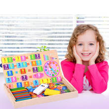 Juego de palos de contar, madera Montessori, matemáticas, pre-juguetes, edad 3 +, 1 Juego 2024 - compra barato