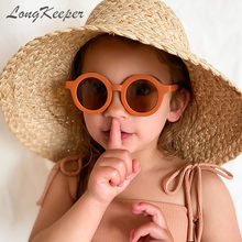 LongKeeper-Gafas De Sol redondas Retro Para Niños y Niñas, lentes coloridas a la moda, Vintage, Anti-UV 2024 - compra barato
