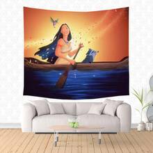 Customized Pocahontas Printed Tapestry Wall Hanging Tapestries Christmas Wedding Decoration Blanket Table Cloth 2024 - buy cheap