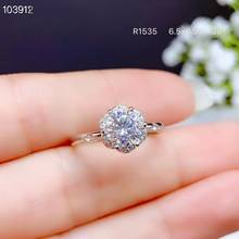 2020 new crackling  moissanite ring for women jewelry engagement ring for wedding 925 silver adjustable size birthday gift 2024 - buy cheap