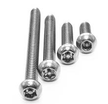 10pcs M5 M6 security head screws torx slot anti-theft round bolts plum with core male screw thread stainless steel 8mm-50mm L 2024 - buy cheap