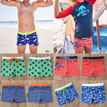 2022 Cool Handsome Toddler Boy Kid Swimming Shorts Swimwear Summer Bathing Suit Beach Swim Trunks Striped Star Shorts 2024 - buy cheap