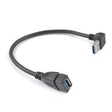 Retail Usb 3.0 Angle 90 Degree Extension Cable Male To Female Adapter Cord Data 2024 - buy cheap