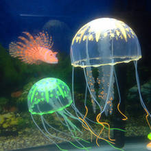 Natación Artificial con efecto brillante, decoración de acuario de medusas, pecera, planta viva subacuática, ornamento luminoso de paisaje, 6 uds. 2024 - compra barato