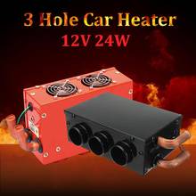 12V/24V 24W Universal 3 Hole Portable Car Vehicle Heating Cooling Heater Defroster Demister Car Van Heater 2024 - buy cheap