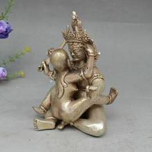 Tibet Buddhism Bronze Copper Vajra Mandkesvara Yab-Yum Happy Buddha Statue 2024 - buy cheap