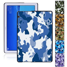 Tablet Case For Huawei MediaPad M5 Lite 10.1/MediaPad M5 10.8"/T5 10 10.1"/T3 8.0/T3 10 9.6" Camouflage Pattern Hard Shell+Pen 2024 - buy cheap