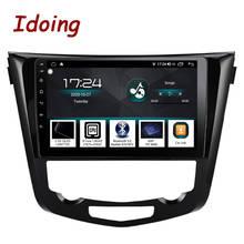 Idoing-kit multimídia automotivo para nissan x-trail qashqai, 10.2 ", android, rádio, reprodutor multimídia, navegação gps, plug and play, para os modelos 2014 a 2017 2024 - compre barato