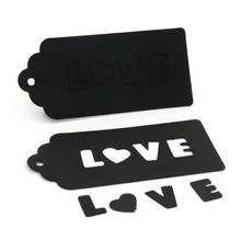 50pcs 4.7*10cm Blank Rectangle Hang Kraft Paper LOVE Gift Packing Card Tag Label For Diy Handmade Accessories Cloth Store Black 2024 - buy cheap