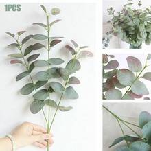 Artificial Fake Leaf Eucalyptus Green Plant Silk Flowers Nordic Home Decor Fake Plants For Home Shop Garden Party Wall Decor 2024 - buy cheap