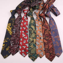 Casual Necktie Jacquard Weave Ties For Men Neck Tie Retro Funny Polyester Neck Ties 7cm Slim Party Accessories Gravatas Neckties 2024 - buy cheap