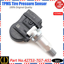 XUAN 1pcs TPMS Tire Pressure Monitor Sensor 42753-TG7-A51 For Honda Pilot RIDGELINE ACURA NSX 3.5L 2016-2019 433MHZ 42753T6NA01 2024 - buy cheap