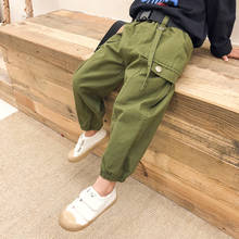 2022 Spring New Kids Casual Long Pants for Boys Fashion Children Cargo Trousers Cotton Loose, #9373 2024 - buy cheap