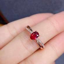 shilovem  Natural New Burning Pigeon Blood Ruby Gemstone Rings for Women Real 925 Sterling Silver new gift  plant jcj0406881agh 2024 - buy cheap