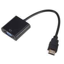 Convertidor de vídeo con Cable HDMI compatible con VGA HD, adaptador de 1080p, conversión de señal Digital compatible con HDMI a señal analógica VGA 2024 - compra barato