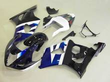 Carenados de molde de inyección, kit de carenado azul y negro para GSXR1000 2003 2004 GSX R1000 K3 03 04 GSXR 1000 + regalos KN07 2024 - compra barato