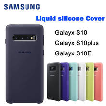 Original genuíno samsung silicone caso capa para samsung galaxy s10 s10 plus s10 5g s10e silicone caso capa traseira 2024 - compre barato