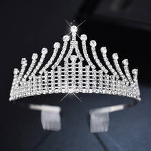Wedding Crown Bridal Jewelry Headwear Gold And Crystal Rhinestone Hair Jewelry Accessories Ladies Gifts 2024 - buy cheap