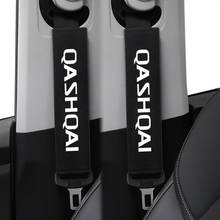 2pcs Auto Shoulder Pads Cover Case for Nissan Qashqai Nismo Juke Note Navara Leaf Car Emblem Accessories Car Seat Belt Cover 2024 - buy cheap