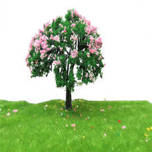 6cm 20pcs/Lot Architecture New Model Green With Pink N Scale Tree For Ho Train Layout 2024 - buy cheap
