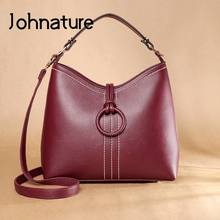 Johnature 2022 New Fashion Crossbody Bags For Women Versatile Handbag Large Capacity Pu Leather Leisure Female Shoulder Bags 2024 - buy cheap