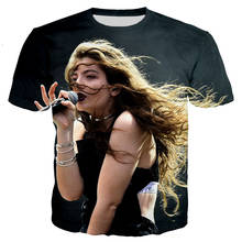 Lorde-Camiseta con estampado 3D para hombre y mujer, camisa de estilo informal, ropa de calle, Tops de gran tamaño 2024 - compra barato