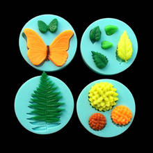 Butterfly Flower Leaf Shapes 3D Silicone Fondant Cake Chocolate  Mold Tools Silicone Soap Molds 2024 - buy cheap